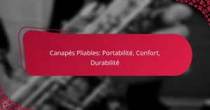 Canapés Pliables: Portabilité, Confort, Durabilité